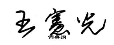 朱锡荣王宪光草书个性签名怎么写