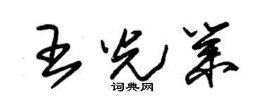 朱锡荣王光业草书个性签名怎么写