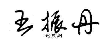 朱锡荣王振丹草书个性签名怎么写