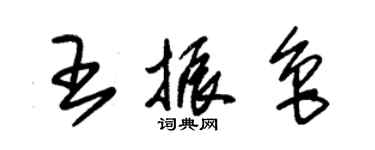 朱锡荣王振鲁草书个性签名怎么写