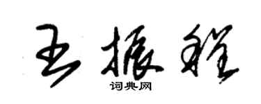 朱锡荣王振程草书个性签名怎么写