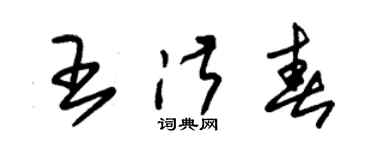 朱锡荣王淑春草书个性签名怎么写