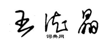 朱锡荣王德晶草书个性签名怎么写