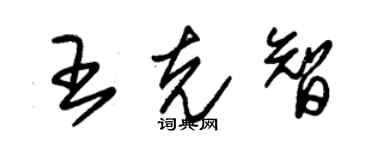 朱锡荣王克智草书个性签名怎么写