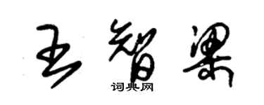 朱锡荣王智梁草书个性签名怎么写