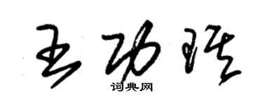 朱锡荣王功琪草书个性签名怎么写