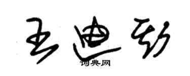 朱锡荣王迪斯草书个性签名怎么写