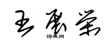 朱锡荣王展荣草书个性签名怎么写