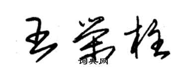朱锡荣王荣柱草书个性签名怎么写
