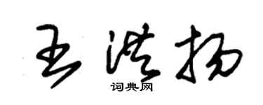 朱锡荣王洪扬草书个性签名怎么写