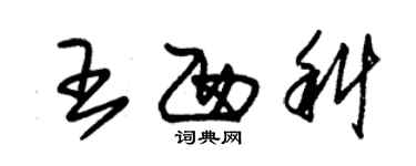 朱锡荣王西科草书个性签名怎么写