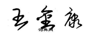朱锡荣王金康草书个性签名怎么写