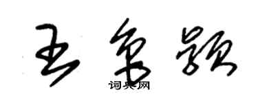 朱锡荣王鲁颖草书个性签名怎么写