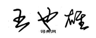 朱锡荣王也雄草书个性签名怎么写