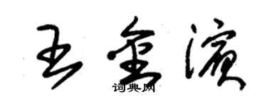 朱锡荣王金滨草书个性签名怎么写