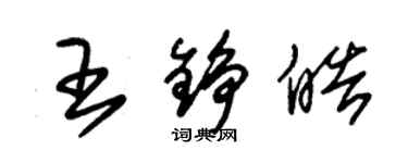 朱锡荣王铮皓草书个性签名怎么写