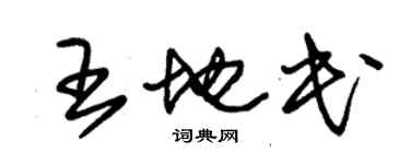 朱锡荣王地民草书个性签名怎么写