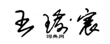 朱锡荣王瑜宸草书个性签名怎么写