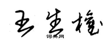 朱锡荣王生权草书个性签名怎么写