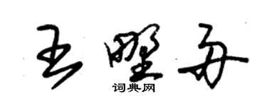 朱锡荣王野舟草书个性签名怎么写
