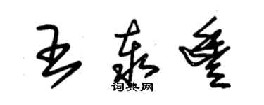 朱锡荣王泰丰草书个性签名怎么写