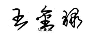 朱锡荣王金禄草书个性签名怎么写