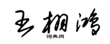 朱锡荣王栩鸿草书个性签名怎么写