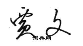 骆恒光贾文草书个性签名怎么写