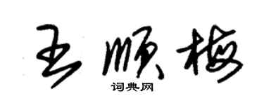 朱锡荣王顺梅草书个性签名怎么写