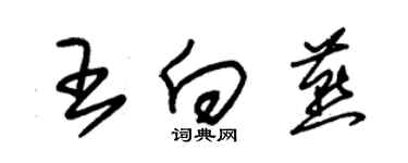 朱锡荣王向燕草书个性签名怎么写