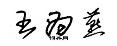 朱锡荣王为燕草书个性签名怎么写