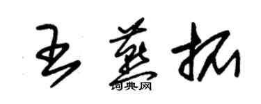 朱锡荣王燕拓草书个性签名怎么写