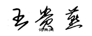 朱锡荣王贵燕草书个性签名怎么写