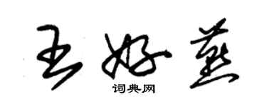 朱锡荣王好燕草书个性签名怎么写