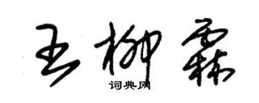 朱锡荣王柳霖草书个性签名怎么写