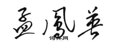 骆恒光孟凤英草书个性签名怎么写