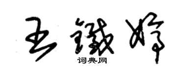 朱锡荣王铁婷草书个性签名怎么写