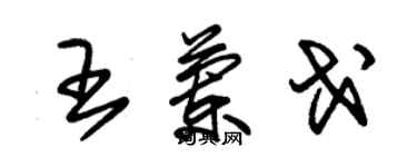 朱锡荣王兰戈草书个性签名怎么写