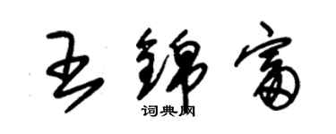朱锡荣王锦富草书个性签名怎么写