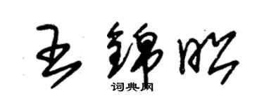 朱锡荣王锦昭草书个性签名怎么写
