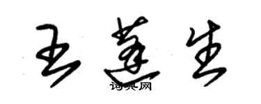 朱锡荣王蓬生草书个性签名怎么写