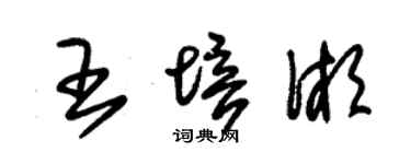 朱锡荣王培湘草书个性签名怎么写