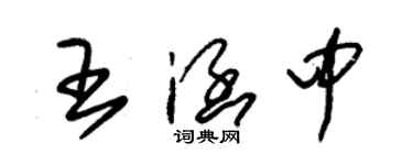 朱锡荣王涵中草书个性签名怎么写