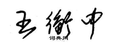 朱锡荣王衡中草书个性签名怎么写
