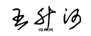 朱锡荣王升河草书个性签名怎么写