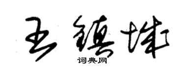 朱锡荣王镇城草书个性签名怎么写