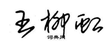 朱锡荣王柳虹草书个性签名怎么写