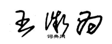 朱锡荣王微为草书个性签名怎么写