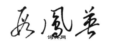 骆恒光段凤英草书个性签名怎么写