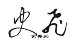 骆恒光史飞草书个性签名怎么写